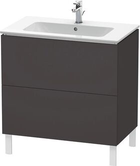 Duravit Waschtischunterbau L-CUBE 820x481x704mm graphit supermatt