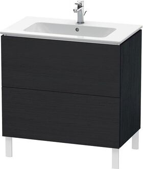 Duravit Waschtischunterbau L-CUBE 820x481x704mm eiche schwarz