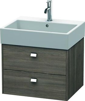Duravit Waschtischunterbau BRIOSO Griffe chrom 442x584x459mm pine terra