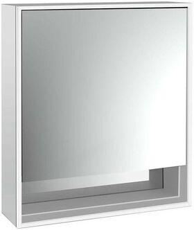 Emco LED-Lichtspiegelschrank LOFT AP 600x733mm 1-tü Ans re Ufach alu/sp EMCO