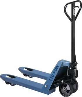 Gabelhubwagen Gabel-L.800mm Trgf.2500kg STA taubenblau PUR/PA TECWERK