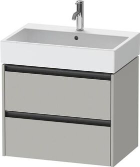 Duravit Waschtischunterbau Ketho.2 684x549x460mm betongrau matt