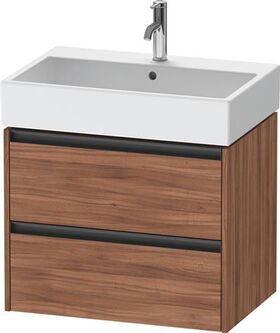 Duravit Waschtischunterbau Ketho.2 684x549x460mm nussbaum natur