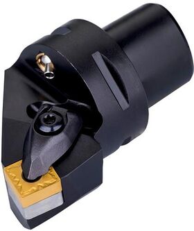 Klemmhalter ISO C4-DSRNR-22050-12 D.40mm m. Polygonkupplung Rechtslauf