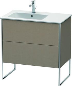 Duravit Waschtischunterbau XSQUARE 832x810x478mm, Becken links leinen
