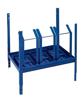 Regalelement LOGS 150 H520xB540xT390mm blau RAL 5022 ausklappbar