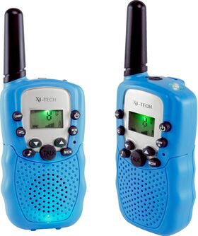 X4-TECH Walkie Talkie 2er Set blau