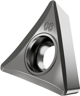 Drehwendeschneidplatte ISO TCGT 16T304E-SF3:H07 Bohrungs-D. 4,4mm Farbe Silber - VPE: 10