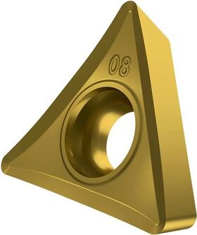 Drehwendeschneidplatte ISO TCGT 110202E-SF3:T8315 D.2,8mm PVD beschichtet Gold - VPE: 10