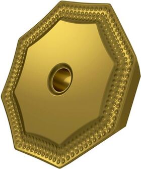 Fräswendeschneidplatte ISO OFKR 0704SN-M:M8340 D.2,65mm PVD beschichtet Gold - VPE: 10