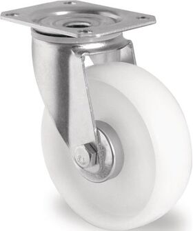 Lenkrolle D.125mm Trgf.200kg PA Platte L105xB80mm PROMAT