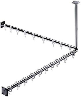 Emco Duschvorhang-Set SYSTEM 2 900mm chrom EMCO