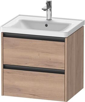 Duravit Waschtischunterbau Ketho.2 584x549x455mm eiche schwarz