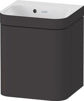 Duravit Waschtischset HAPPY D.2 PLUS Türansch li 400x360mm e HL gra supermatt