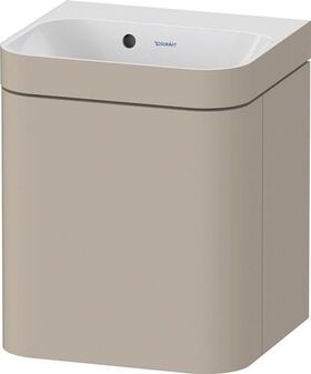 Duravit Waschtischset HAPPY D.2 PLUS Türansch li 400x360mm e HL ta seidenmatt