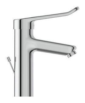 IDS Waschtischarmatur CERAPLUS 2 gründe m Bügelgriffhebel und Metallablauf chrom IDEAL STANDARD