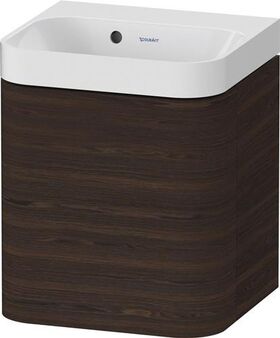 Duravit Waschtischset HAPPY D.2 PLUS 400x360mm o Hahnloch nussbaum gebürstet