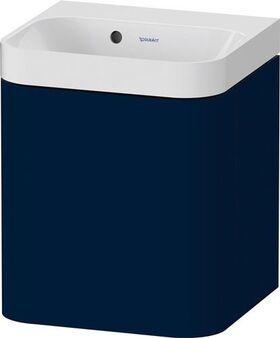 Duravit Waschtischset HAPPY D.2 PLUS 400x360mm o HL nachtblau seidenmatt