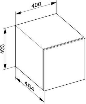 Keuco Abdeckplatte EDITION 90 402x4x486mm für Sideboard 400mm schiefer KEUCO