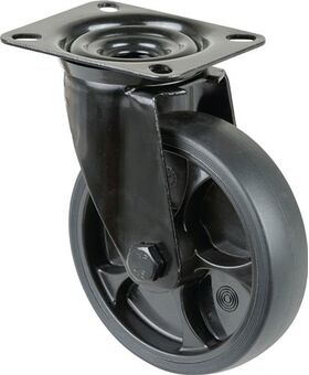 Lenkrolle D.125mm Trgf.120kg Ku.Platte L104xB80mm BS ROLLEN