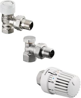 OV Thermostatventil-Set Uni LH Eckf V AV 9 m stufenl. Veinst DN 10