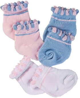 Pu-Söckchen 3 Paar, Gr. 35-45cm