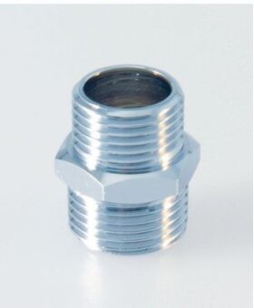 IDS Doppelnippel 1/2Zollx3/8Zoll für 16-er Rohr chrom IDEAL STANDARD