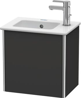 Duravit Waschtischunterbau XSQUARE 400x410x289mm Türansch re gra supermatt