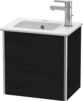 Duravit Waschtischunterbau XSQUARE 400x410x289mm Türansch li eiche schwarz