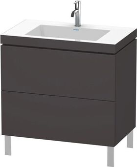 Duravit Waschtischunterbau L-CUBE m WT Vero Air 698x800x480mm 1 HL gra sma