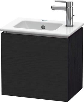 Duravit Waschtischunterbau L-CUBE 294x420x400mm A links eiche schwarz
