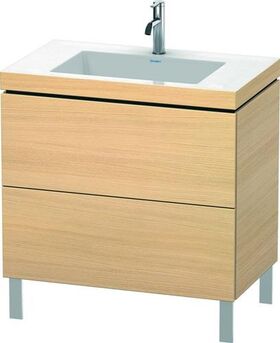 Duravit Waschtischunterbau L-CUBE m WT Vero Air 698x800x480mm 1 HL medi Ei