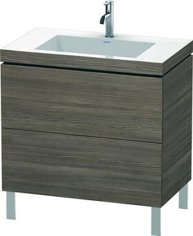 Duravit Waschtischunterbau L-CUBE m WT Vero Air 698x800x480mm 1 HL pi Ter