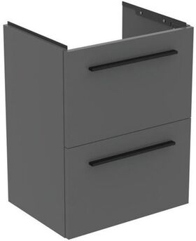 IDS Möbel-WT-Unterschrank i.life S 2 Auszüge 500x375x630mm Quarzgrau matt IDEAL STANDARD