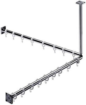 Emco Duschvorhang-Set SYSTEM 2 800mm chrom EMCO