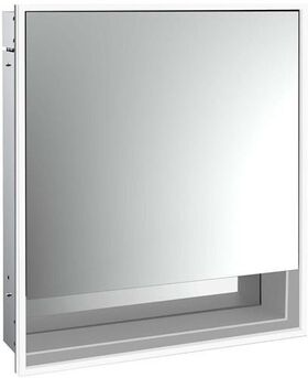 Emco LED-Lichtspiegelschrank LOFT UP 600x733mm 1-tü Ans li Ufach alu/sp EMCO