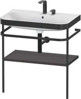 Duravit WTU HAPPY D.2 PLUS 775x490mm m Metallkon 2 HL gra supermatt