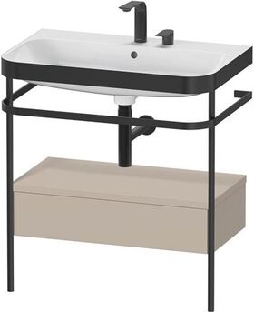 Duravit WTU HAPPY D.2 PLUS 775x490mm m Metallkon 2 HL ta seidenmatt