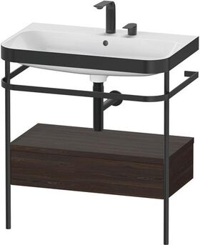 Duravit WTU HAPPY D.2 PLUS 775x490mm m Metallkon 2 HL NB gebürstet