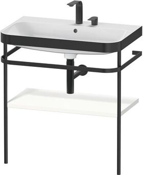 Duravit WTU HAPPY D.2 PLUS 775x490mm m Metallkon 2 HL we seidenmatt