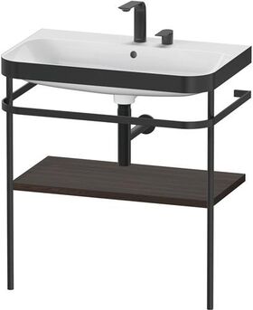 Duravit WTU HAPPY D.2 PLUS 775x490mm m Metallkon 2 HL NB gebürstet