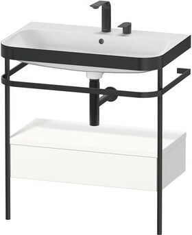 Duravit WTU HAPPY D.2 PLUS 775x490mm m Metallkon 2 HL we seidenmatt