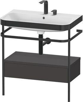 Duravit WTU HAPPY D.2 PLUS 775x490mm m Metallkon 2 HL gra supermatt