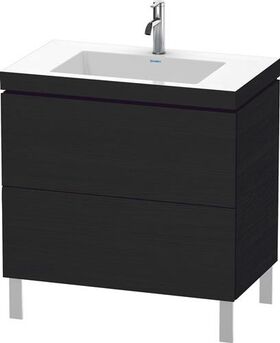 Duravit Waschtischunterbau L-CUBE m WT Vero Air 698x800x480mm 1 HL Ei sw
