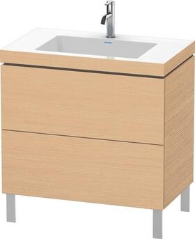 Duravit Waschtischunterbau L-CUBE m WT Vero Air 698x800x480mm 1 HL Ei na