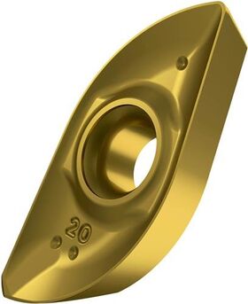 Fräswendeschneidplatte ISO ZP 12ER-M:M8330 Bohrungs-D. 2,9mm PVD beschichtet - VPE: 10