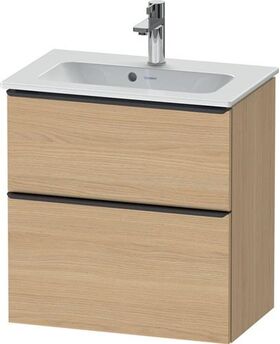 Duravit Waschtischunterbau D-NEO Compact 1 Ausz. 1 Schubk. 625x610x372mm Ei natu