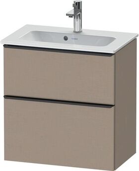 Duravit Waschtischunterbau D-NEO Compact 1 Ausz. 1 Schubk. 625x610x372mm leinen