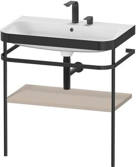 Duravit WTU HAPPY D.2 PLUS 775x490mm m Metallkon 2 HL ta seidenmatt