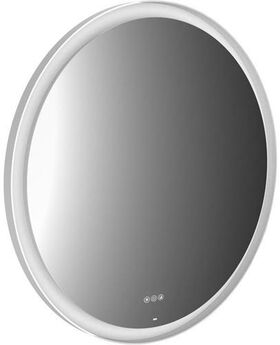Emco LED-Rahmenspiegel ROUND Metallr. we umlaufende Be d= 900mm EMCO